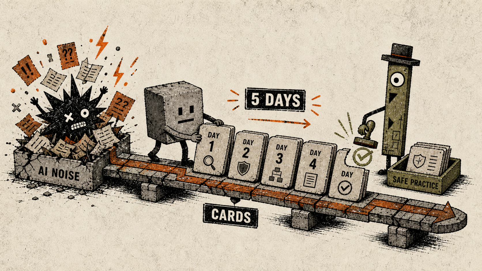 AI noise becoming five days of cards and safe practice